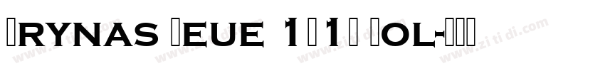 Brynas Neue 1912 Bol字体转换